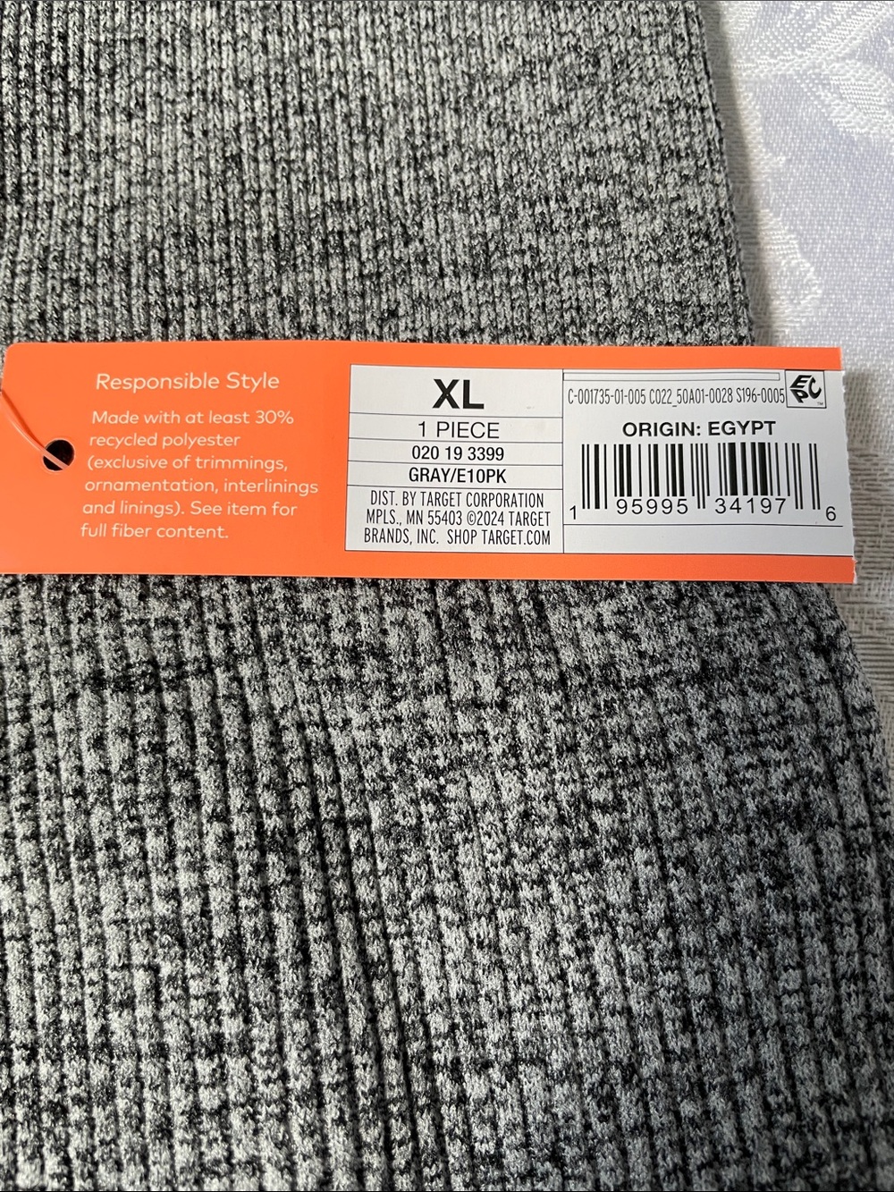 NWT Colsie Womens Ribbed Knit Bike Shorts in Charcoal Gray.  Size XL. - Picture 2 of 5